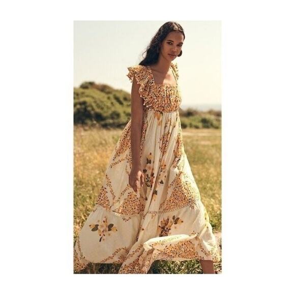 Farm Rio Cashew Crossed Back Dress - Picture 1 of 16